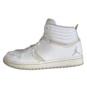 Nike Air Jordan Heritage All White Basketball Sneakers Size 8 886312-100